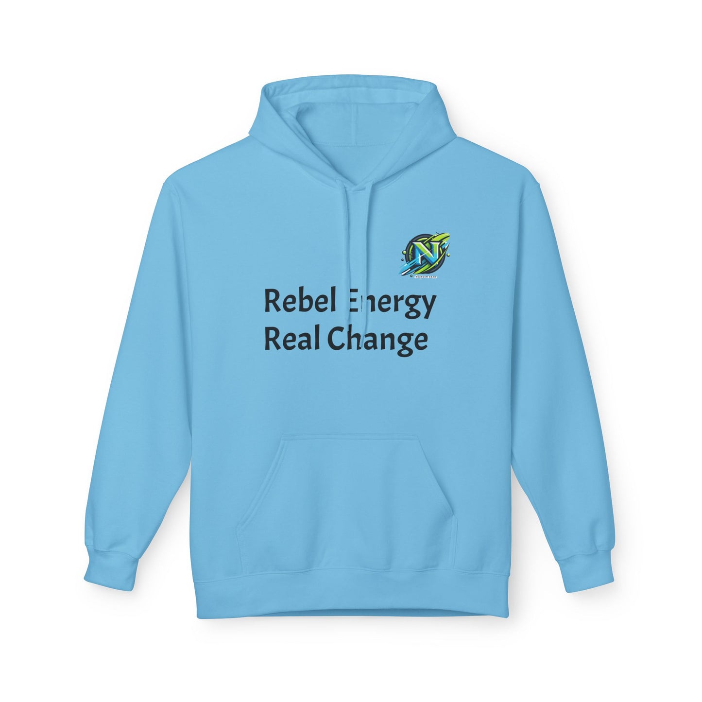 Rebel Energy Hoodie - Soft Fleece Sweatshirt for Change, Unisex, Eco-Friendly Gift, Casual Wear, Activist Apparel