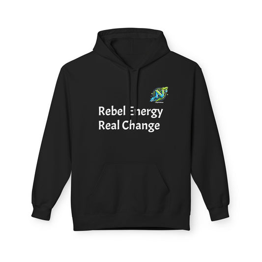 Rebel Energy Hoodie - Soft Fleece Sweatshirt for Change, Unisex, Eco-Friendly Gift, Casual Wear, Activist Apparel